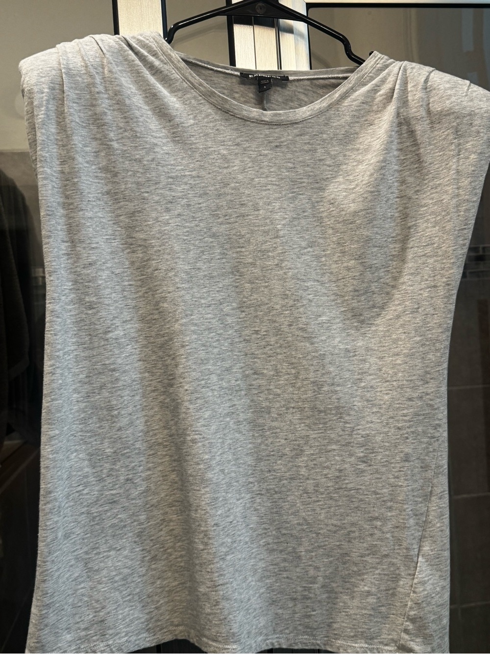 Women Gray Sleeveless Crewneck Shirt